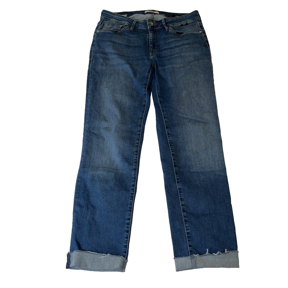 Mavi Jeans Emma Slim Boyfriend Jeans Womens 28x32 Blue Denim Low Rise
